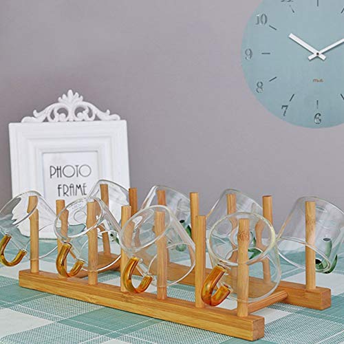 Kunovo Bamboo Dish Rack,Pot Lid/Plate/Cutting Board Organizer For Kitchen Cabinets,Bottle Drying Holder #TOP3