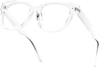 Women Blue Light Glasses,Oversize Rectangular Cute Frames, Anti Eyestrain & UV Protection Computer Eyeglasses Eva