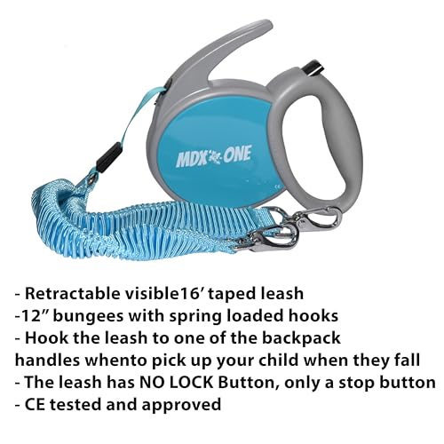 MDXONE Kids Ski & Snowboard Harness – Retractable Leash, Shock-Absorbing Bungees, Backpack & Removable Seat by MDXONE - Image 6