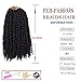 Passion Twist Crochet Braids Hair 9 Packs 10 Inch Pre-twisted Short Passion Twist Hair Pre Looped Curly Braids Hair Passion Twists Synthetic Braiding Hair Extensions (10 Inch (Pack of 9), 1B#)