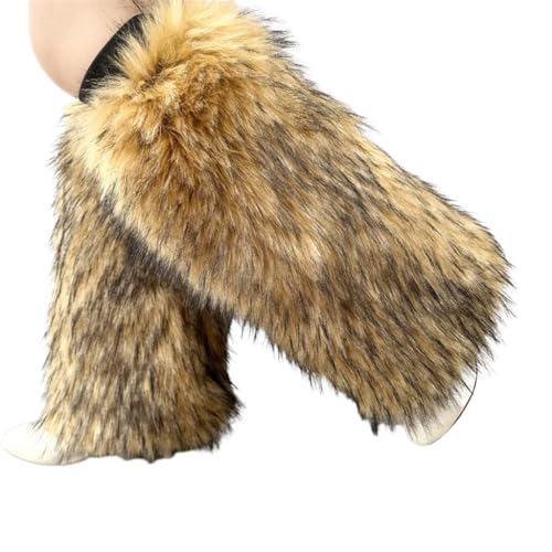 Faux Furs Leg Warmers for Womens Winter Warm Furs Boot Cuffs Covers,Cozy,Christmas,Halloween,Party, Cosplay Costume