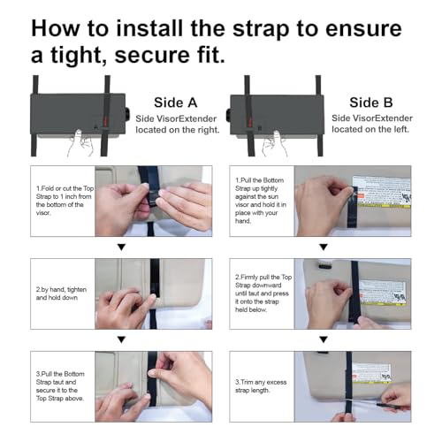 image for Veharvim Polarized Sun Visor for Car, Upgraded UV400 Car Sun Visor Ext