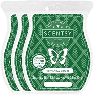 Very Snowy Spruce, ScentsyHome Fragrance Warmer Wax 3.2 Oz Bar, 3-Pack (3)