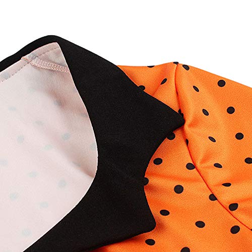 Image of KILLREAL Women's Vintage Polka Dot Print A-Line Pin Up Style Sleeveless Cocktail Party Casual Dress