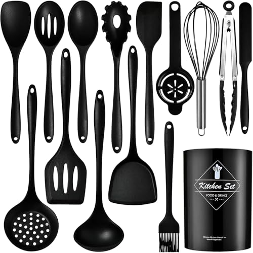 15 Kit Utensílios de cozinha silicone,Utensílios de cozinha Com Ferramentas