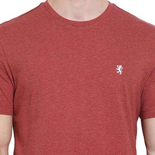 Image of Red Tape Melange Round Neck T-Shirt for Men | Premium Comfort | Versatile Everyday Essential