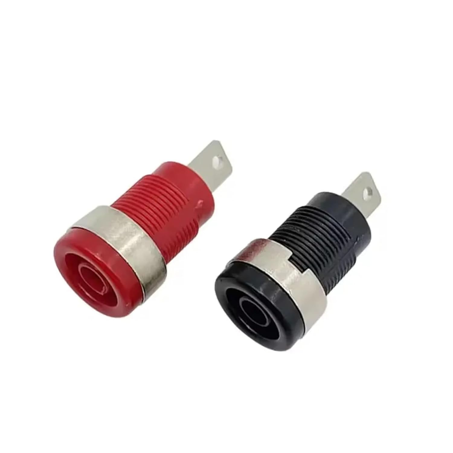 20PCS Insulated Safety 32A 4mm Banana Socket Terminal 5 Colors Female Jack Panel Mount Binding Post Wire Connector(LW Yellow x 20pcs)