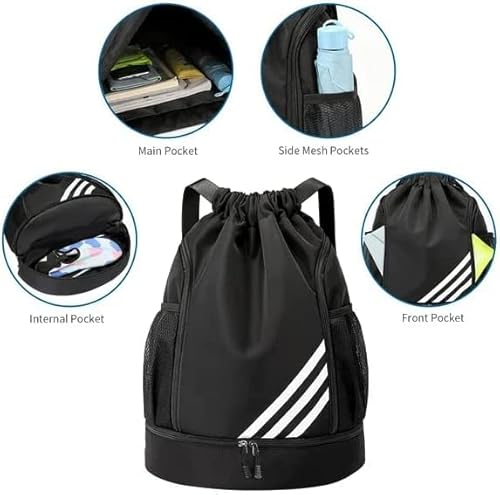 Roudw 2023 New Sports Backpacks,Stylish & Functional Sport Bags For Active Lifestyles (Black) #TOP3