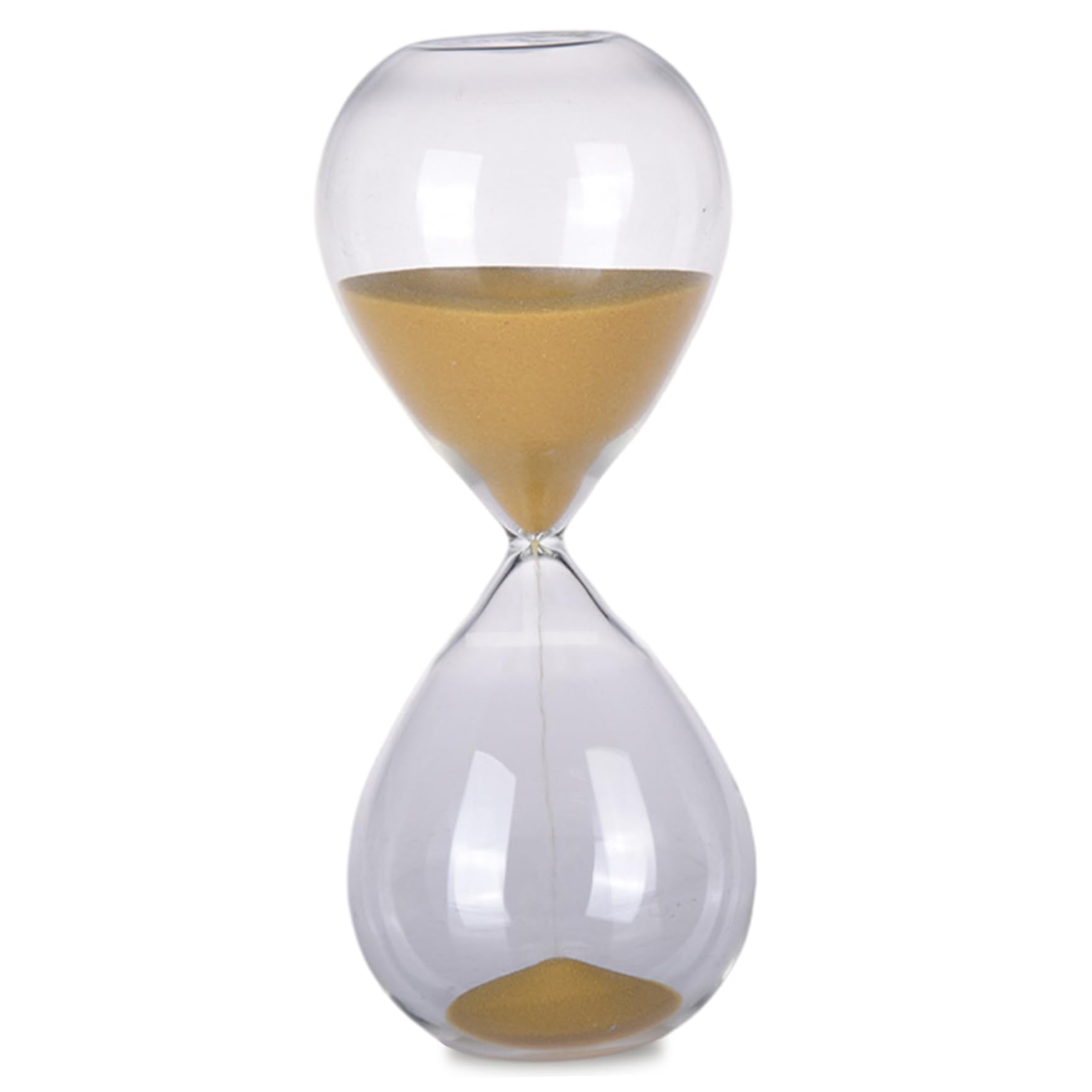 Hintyne Sand Timer 15 Minute Sand Timer, 2.6x6.7 Inch Clear High Borosilicate Glass Hourglass, Decorative Clock for Kitchen, Office, Classroom