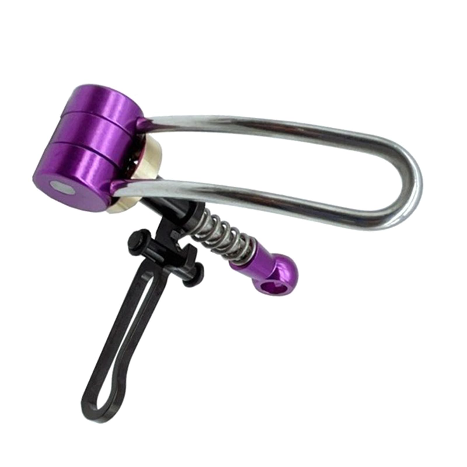 Apglsxy Purple Durability Bicycles Seats Tube Clamp Quickly Release Folded Bike Seatpost Clamp For Mountain Cycling Ligh Tweight Bike Seat