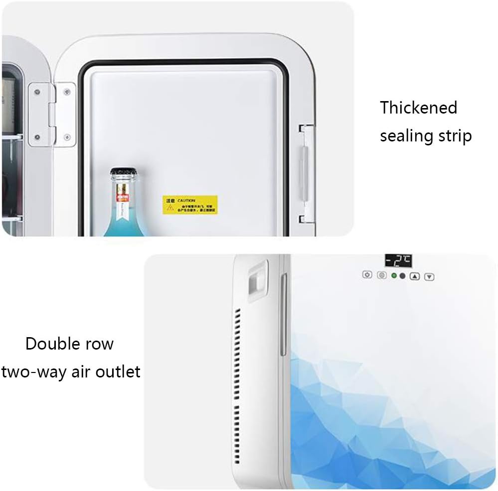 20 Liter Mini Refrigerator Cooler and Warmer | Compact Portable Quiet Suitable for Family Bedroom car Vacation Food and Beverage (A Single Core)