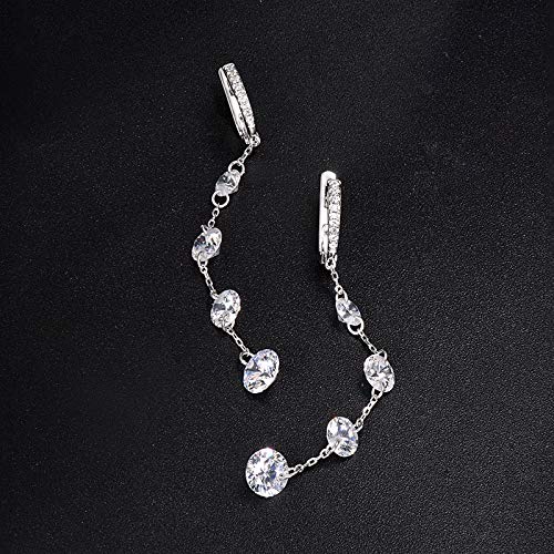 Santuzza Sterling Silver Simulated Diamond Hypoallergenic Earrings for Women4
