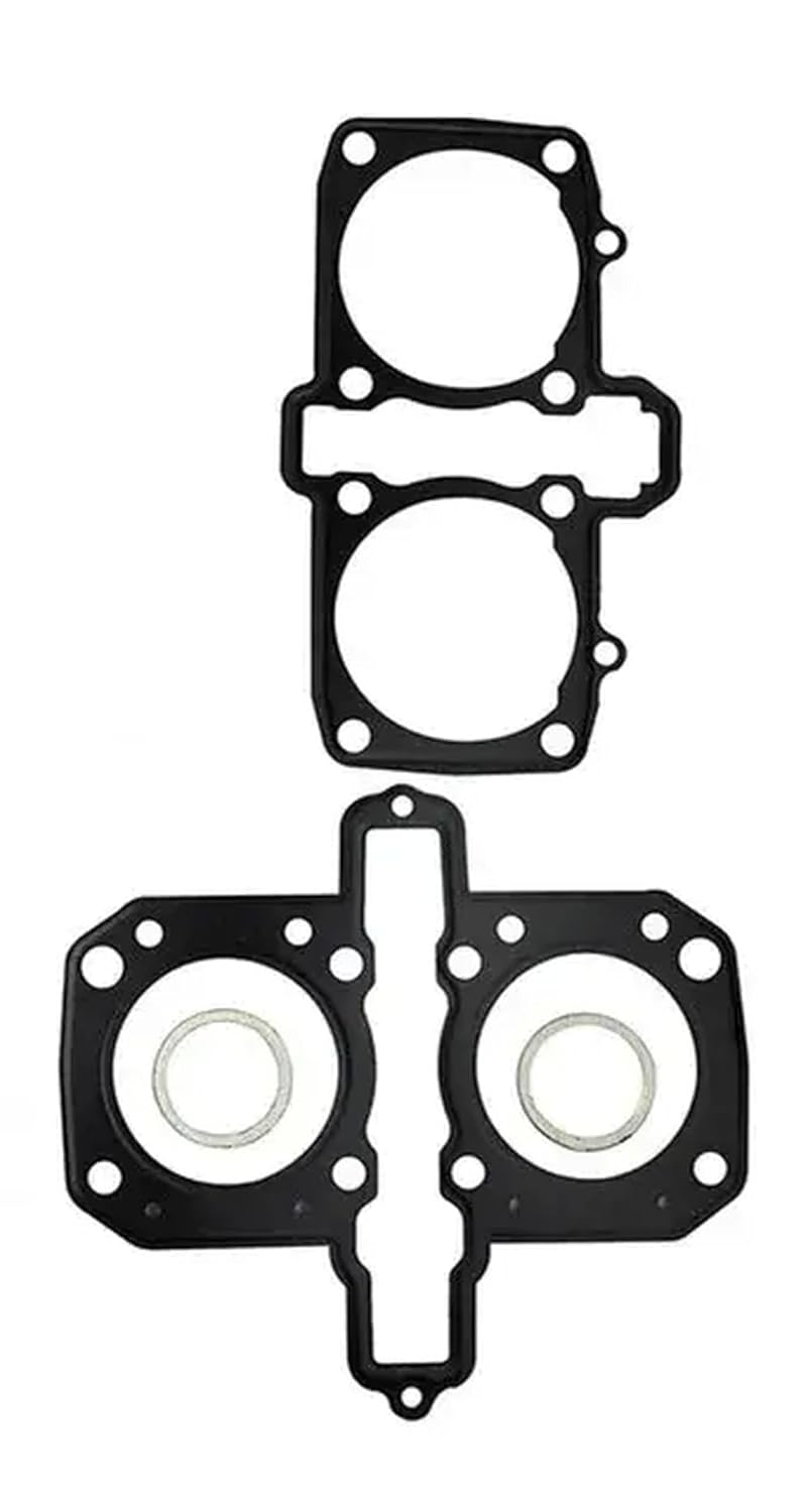 Motorcycle Engine Gasket Set Compatible with KLE500 85 95 EN450 85 90 ER500 EN500 Vulcan 500 EX500 Models Cylinder Crankcase Cover Replacement Parts(Cylinder Head)