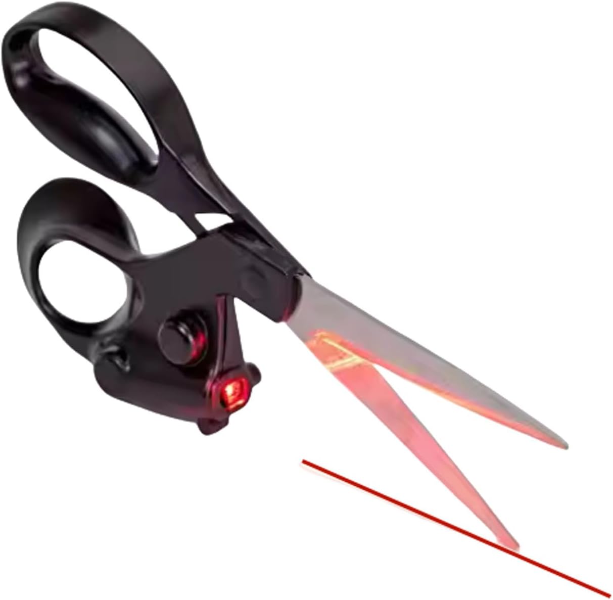 Laser Guided Scissors for Fabric Cutting, Heavy Duty Professional Sewing Scissors with Precision Laser Guide for Crafting, Quilting, Dressmaking, Kitchen & Paper, Stainless Steel Blades