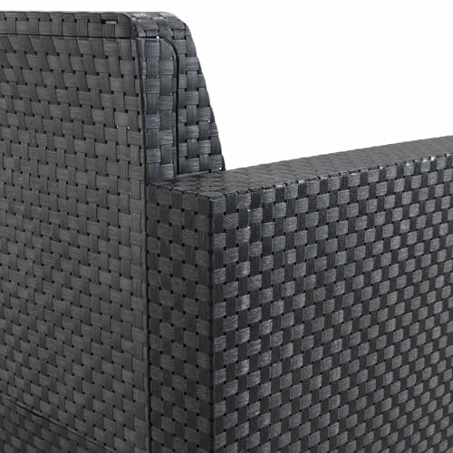 SP Berner - Set de Muebles de Jardín y Terraza EVO Confort Color Grafito- Sofá 2 Plazas, 2 Sillones y Mesa de Centro - Fabricado en España con Plástico Reciclado - Image 4