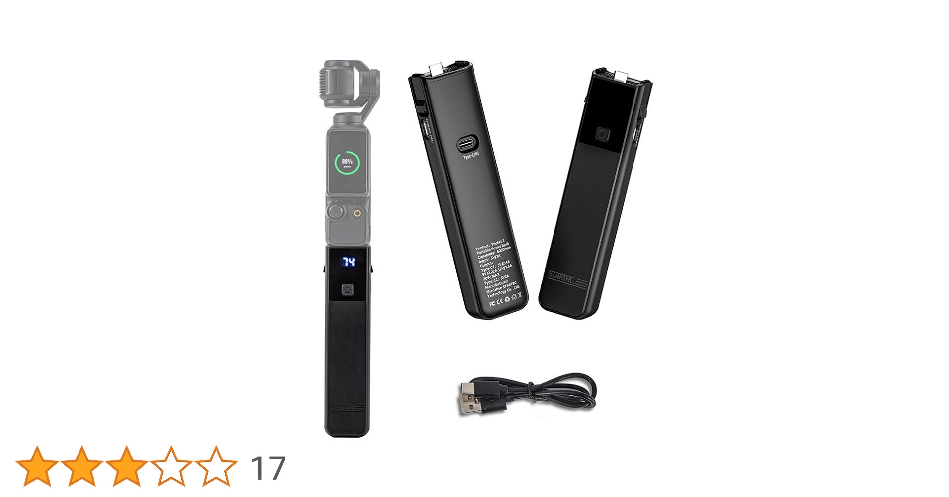Amazon | DJI Osmo pocket 3 対応 充電ベース バッテリー