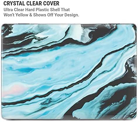 Skinit Case + Skin Compatible with MacBook Air 13in (2020) Originally Designed Aqua Blue Marble Ink Design