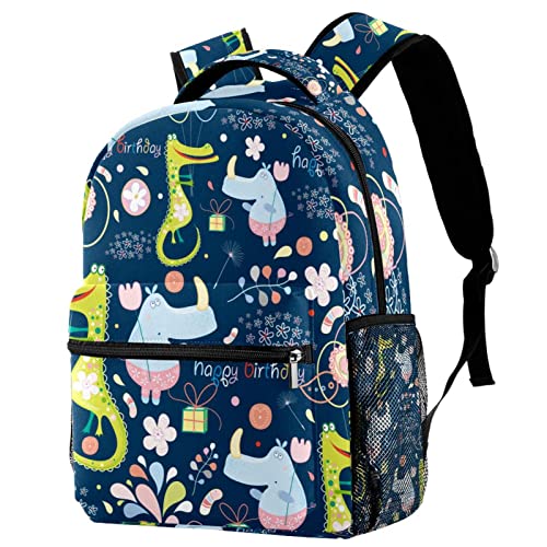 Sac à dos bleu animal : de doux souvenirs d'école pour vos enfants