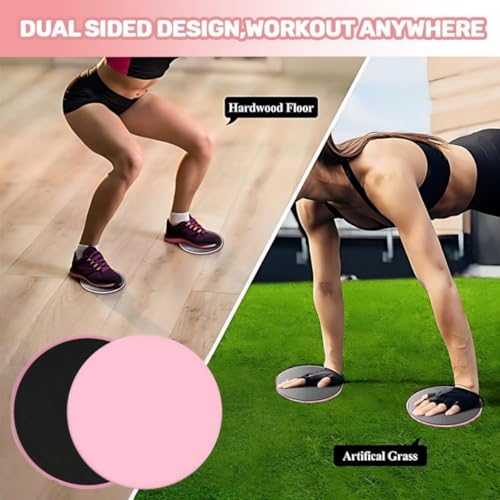 JFangZHZH Sliders,2 Stück Sliders Fitness Gleitscheiben Sport Doppelseitige Gliding Disc Fitness Training für Ganzkörper-Übung,für Hause Gym Training