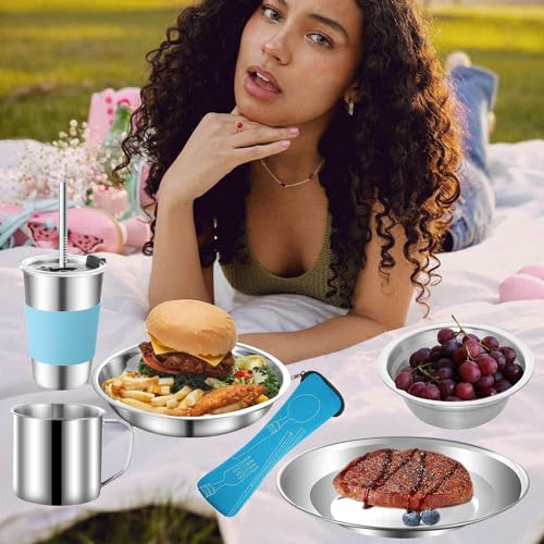 Camping Besteck Set für Outdoor Aktivitäten und Reisen