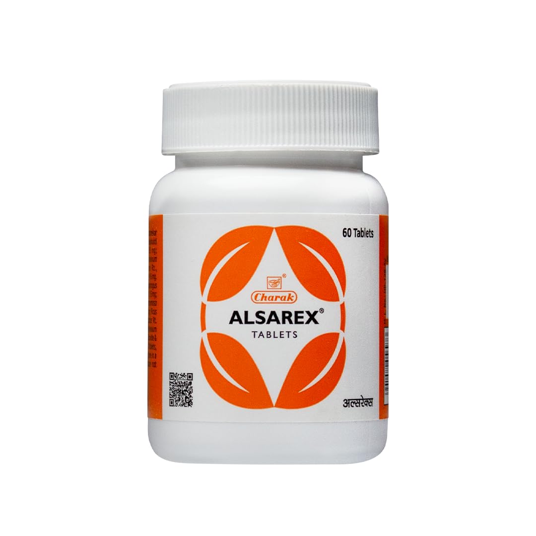 Charak Pharma Alsarex Tablet for Acidity & Stomach Health | Natural Remedy for Indigestion & Heartburn (Pack of 1-60 Tablets)-image-6