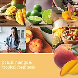 Yankee candle jar middle mango peach salsa yssmps  urban country home decor