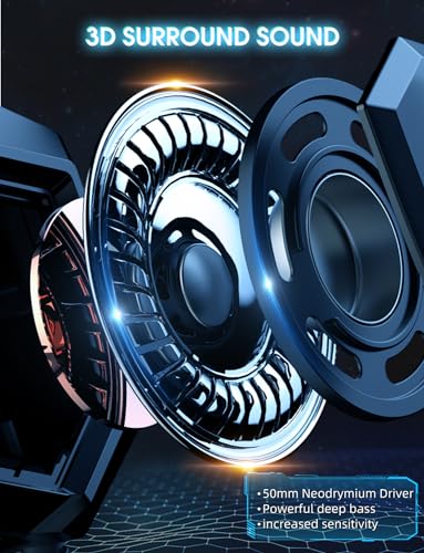 image for Nanddi Gaming Headset with Microphone, Gaming Headphones Compatible fo