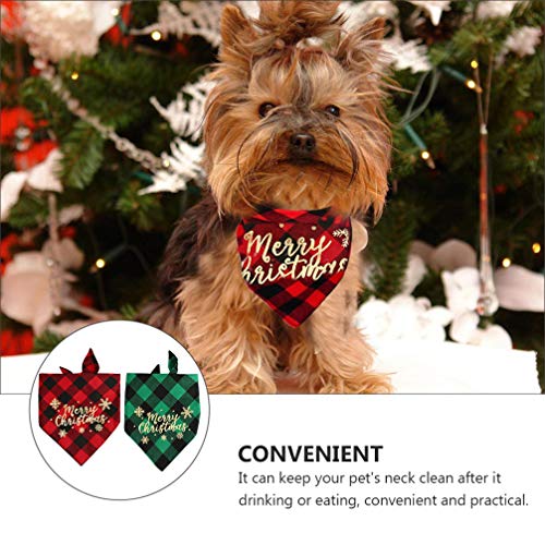 2 Unidades Toalha Triângulo Animal De Estimação Lenço De Estimação Bandana Triângulo Cachorro Toalha