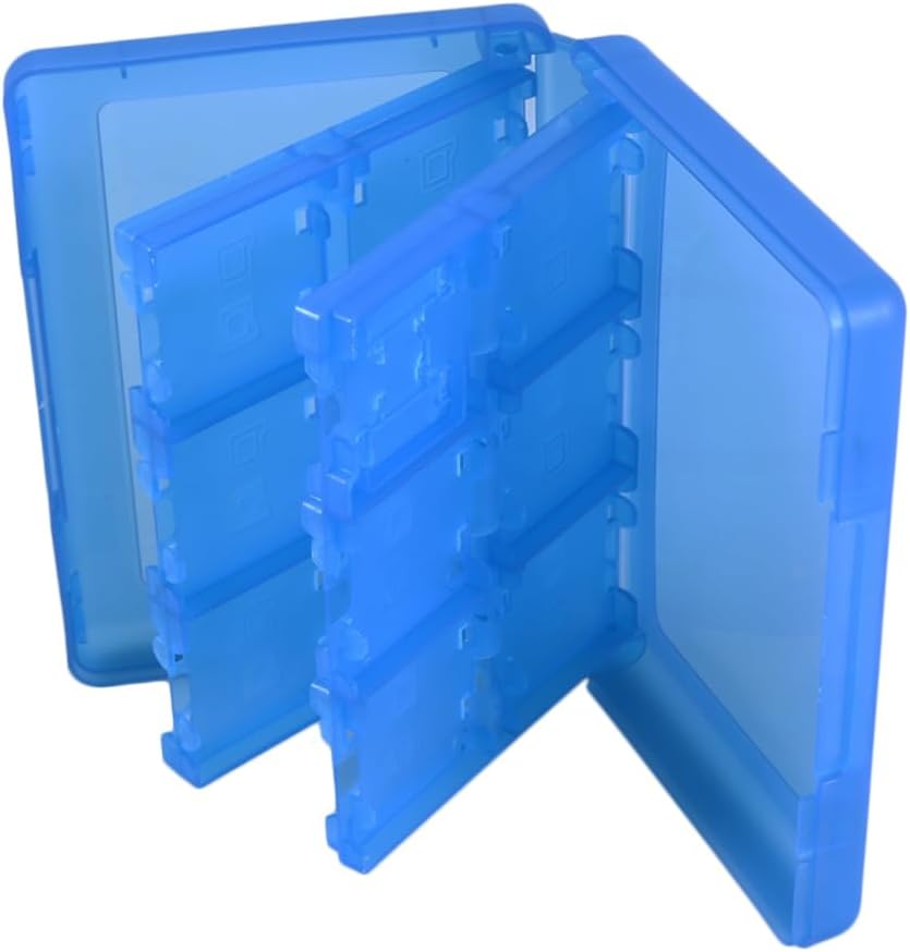 PRETYZOOM Game Cards Storage Box Organizer for Nds Ndsi Ndsill Xl Blue Holds Game Cartridges Protects against Dirt and Damage