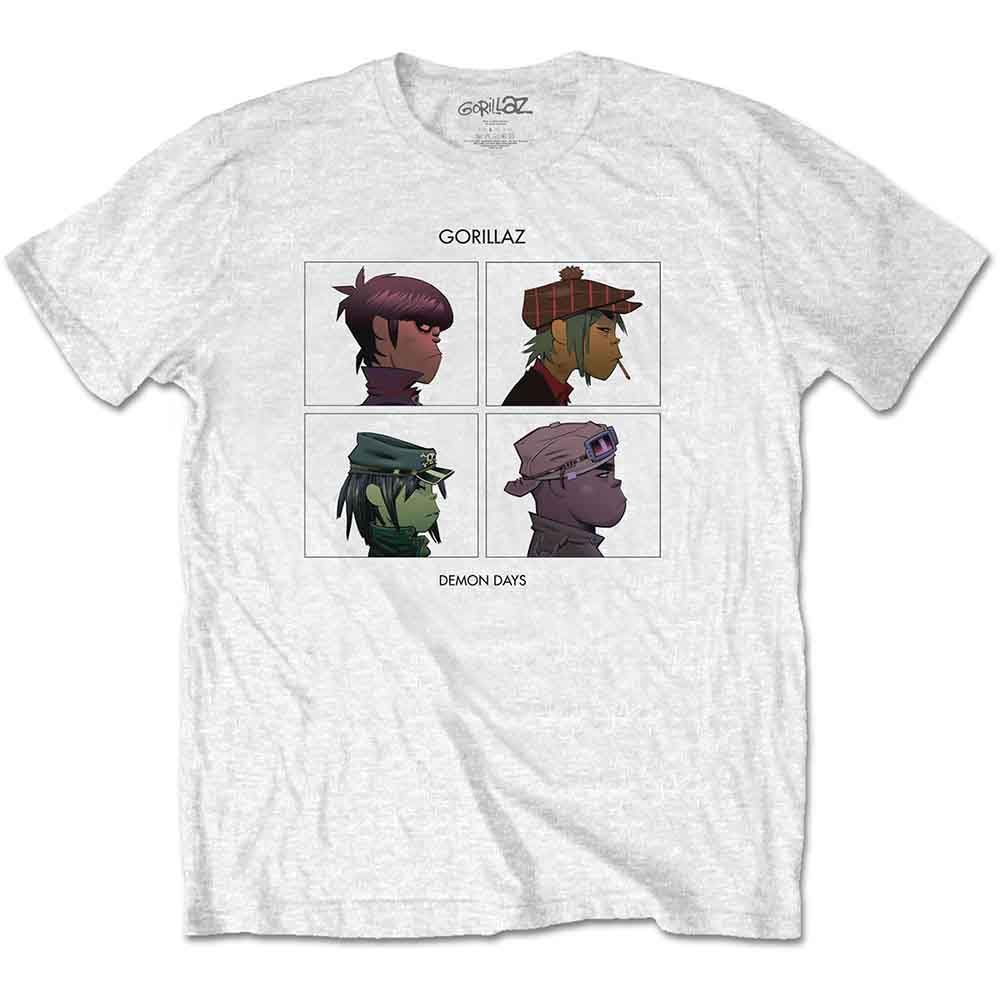 Gorillaz Demon Days Official Tee T-Shirt Mens Unisex (Medium) White