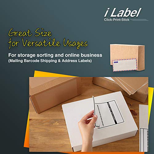 Image of 8.5 inch x 11 inch Full Sheet Label Sticker Paper for Laser & Inkjet Printers [150 Sheets,150 Labels]