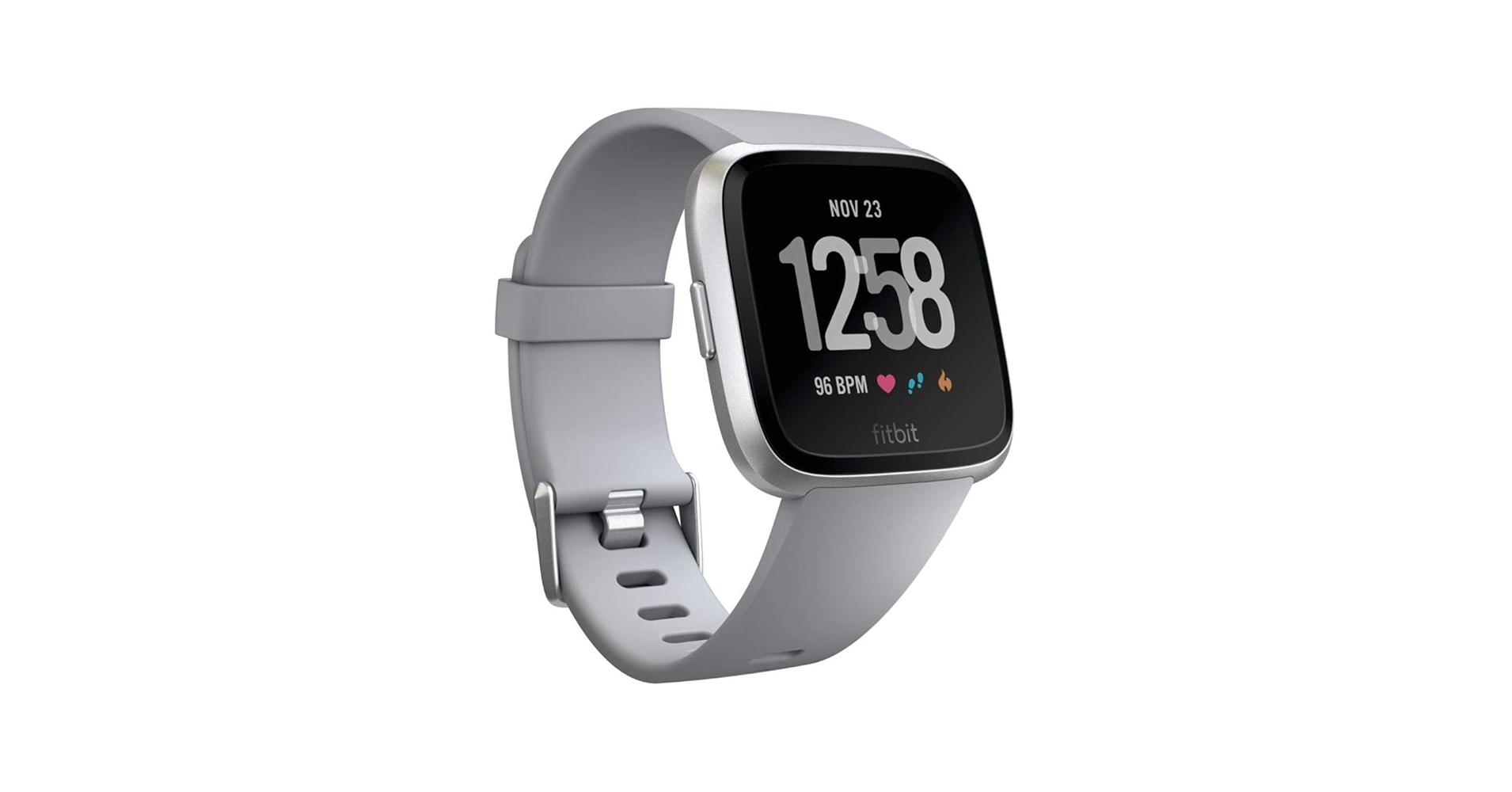 フィットネストラッカー Fitbit Versa グレー Amazon.com: Fitbit Versa Smart Watch, Gray/Silver Aluminium