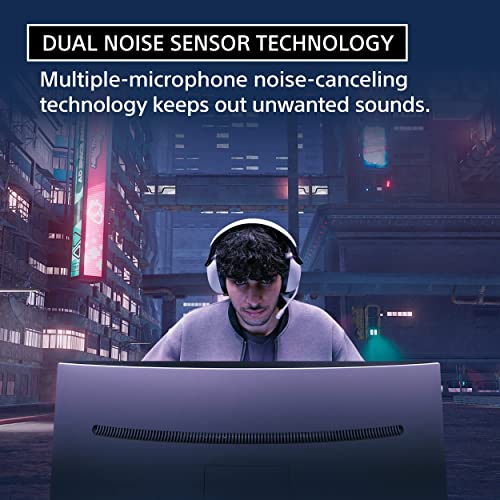 Image of Acer Nitro KG241Y Sbiip 23.8 inch Full HD (1920 x 1080) VA Gaming Monitor & Sony-INZONE H9 Wireless Noise Canceling Gaming Headset, Over-Ear Headphones with 360 Spatial Sound, WH-G900N, One Size, White