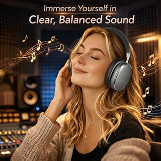 FOFUN NC95 Cuffie Wireless Over-Ear Bluetooth 6.0, Cancellazione Attiva del Rumore,Controllo a Manopola, 120 Ore di Riproduzione,Controllo Tramite App,Vestibilità Comoda