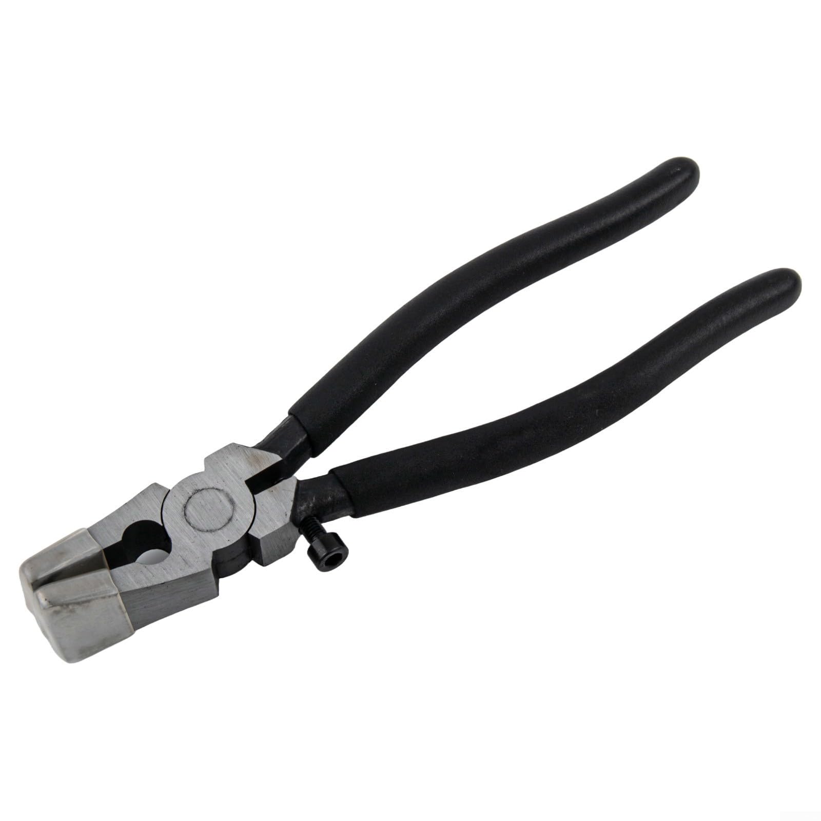 Jewelry Crafting Pliers Flat Nose Draw Tong with Adjustment Function, Designed for Nail Pulling and Wire Shaping with Extended Reach (black)