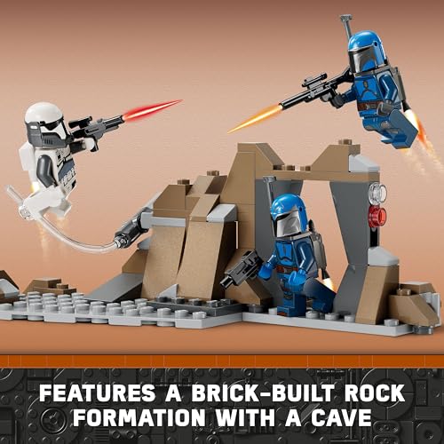 Lego Star Wars: The Mandalorian Pack de combate: Emboscada em Mandalore, brinquedo de construção de