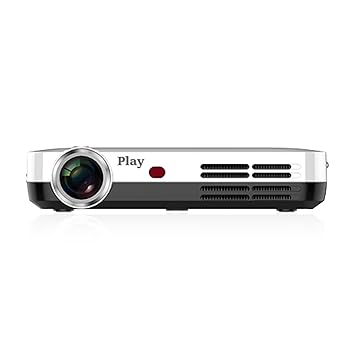 Play Upgrade 4K Ultra HD 2205P Blu-ray DLP 3D (Active) Projector with Latest Android WI-FI 2.4G&5G +Bluetooth BT5.0 o 300inch Projection Size