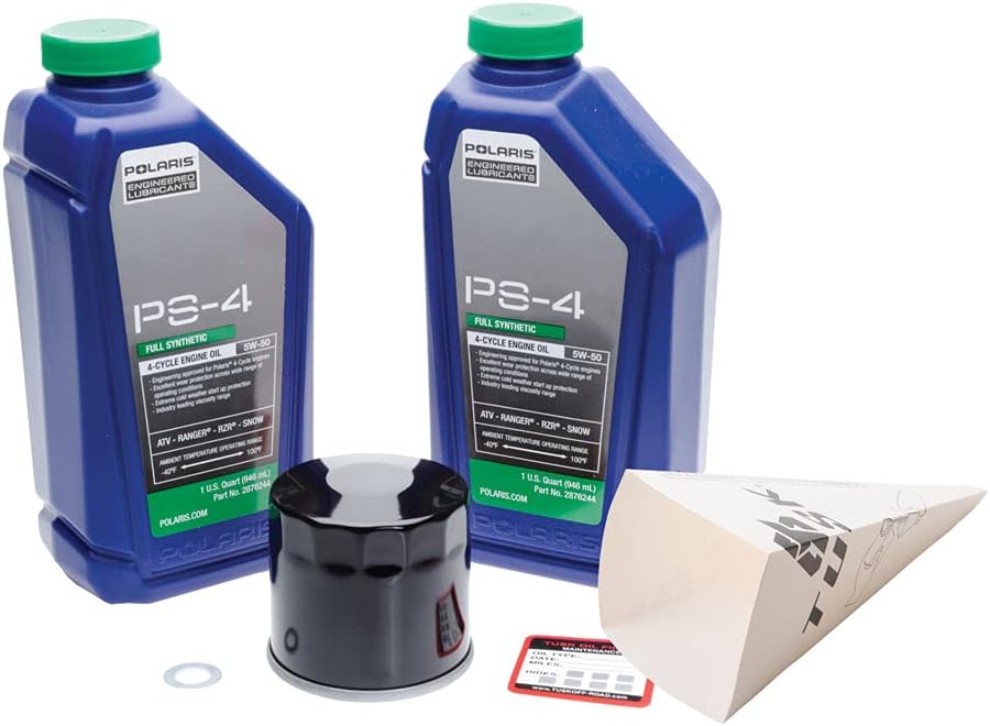 TUSK 4-Stroke Oil Change Kit Polaris PS-4 Plus 5W-50 for Polaris Sportsman 450 HO 2020-2024