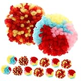 HEMOTON 15 pièces Kitten Plush Balls Set Durable Interactive Cat Toy for Indoor Play Soft...