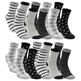 Socken Damen 10 Paar,Bunte Baumwollsocken 39-42, Lange Strümpfe Damen,A