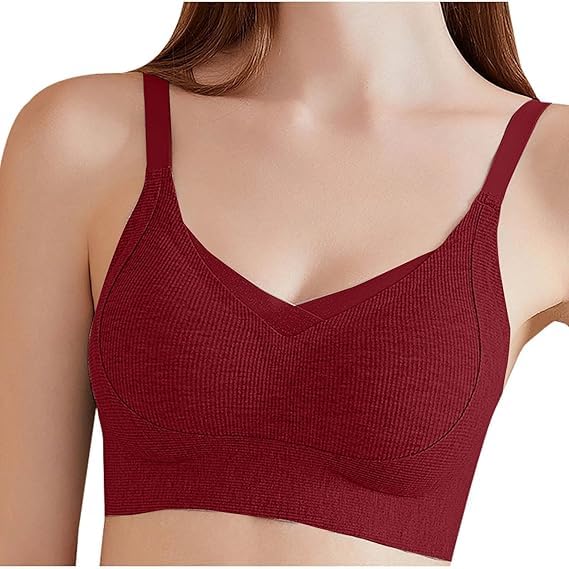 Image of Jalodari Women's Wireless Push-Up Bra | Soft Lightly Padded Full Coverage Bra | Longline High Support Sports Bra for Workout, Gym & Yoga | Comfortable Everyday Bralette