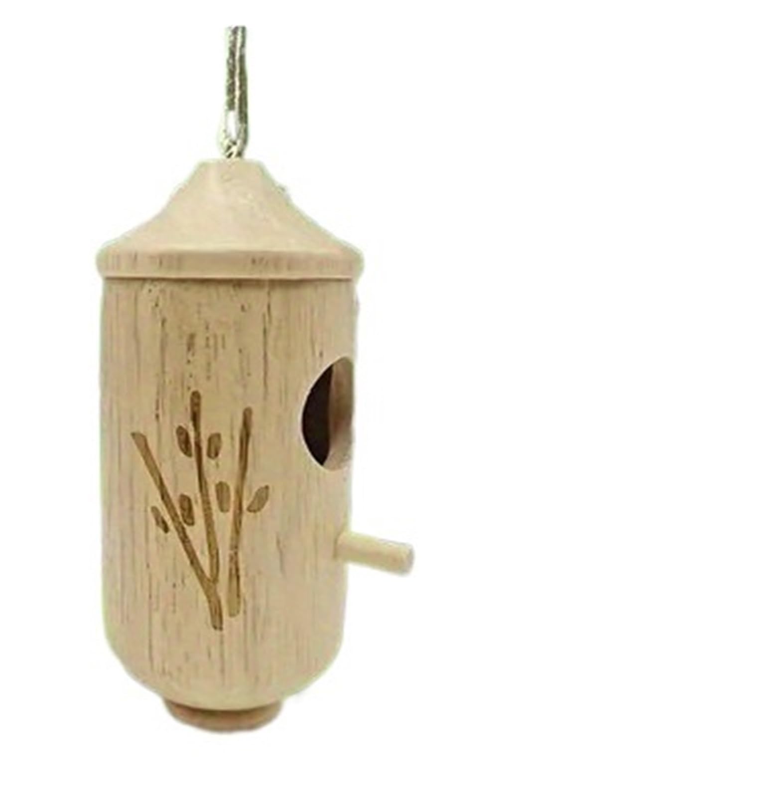 Cassetta nido per uccelli in legno Casetta triangolare in legno massello for pappagalli, nido, gabbia for uccelli, for la riproduzione, palo di sostegno(Green)