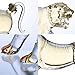HHORB Tiger-Shaped Whiskey Decanter, 500/1000ML Sparkling Glass Bottle, Animal-Shaped Transparent Household Tiger King Sparkling Bottle for Liquor, Scotch, Bourbon, Vodka,1000ML