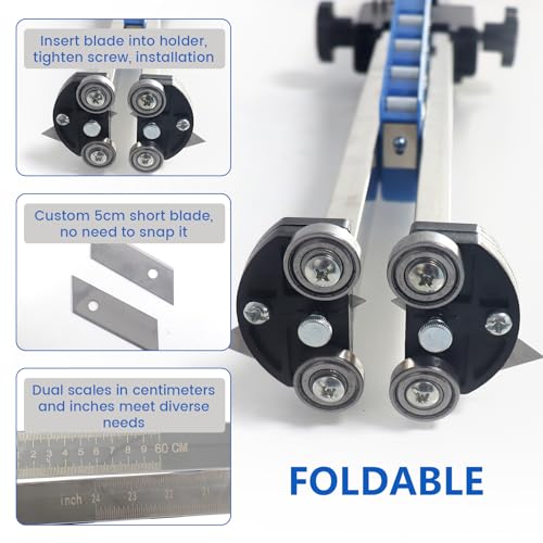 Foldable Drywall Cutter with Deburring