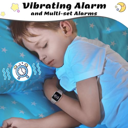 Image of LAVAREDO Kids Digital Watches for Boys Girls,Waterproof Sport Watch with Pedometer Stopwatch Vibration Alarm for Ages 5-13,No App Fitness Tracker Watch for Kids Teens Birthday Gifts