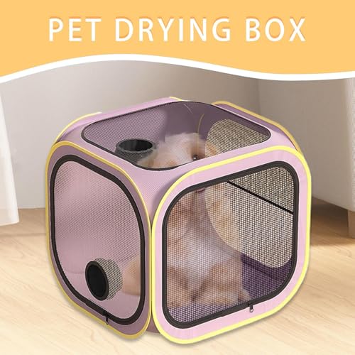 Cage de séchage pliable pour chien finie la corvée du bain