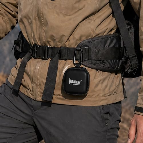 Image of WUBEN G5 Flashlight Holster, EDC Mini Flashlight Pouch 75 * 75 * 30mm, Portable Storage Carry Case with Carabiner Clip for Outdoor Camping Hiking (Flashlight Not Included) | EVA Storage Pouch, Compact Portable Carry Case for EDC Tools, Headphones & Small Accessories (Flashlight Not Included)