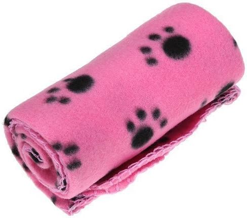 MECO(TM) Pet Dog Cat Blanket Mat Bed with Paw Prints