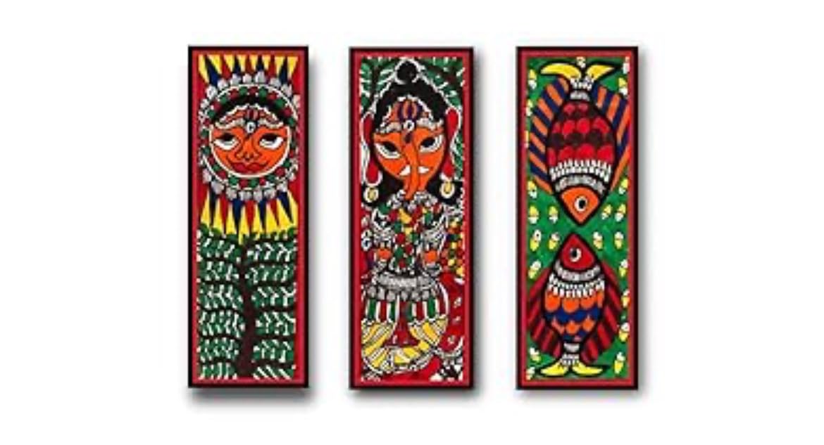 Artdarshan Madhubani Art Framed Painting for Home, Living Room, Hall ...