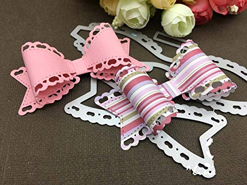 Big Hair Bow Die Cut- Bowknot Hair Bow Cutting Dies- Hair Bow Cutting Die Diy- Metal Cutting Dies Stencils For Diy- Metal Cutting Dies Stencils Diy Scrapbooking Album Paper Card (Big) #TOP4